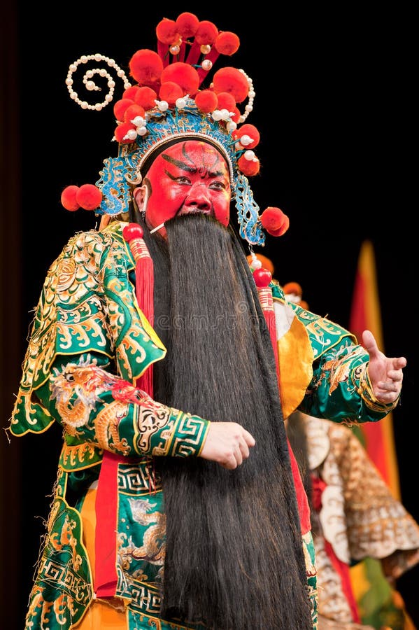 China opera man red face