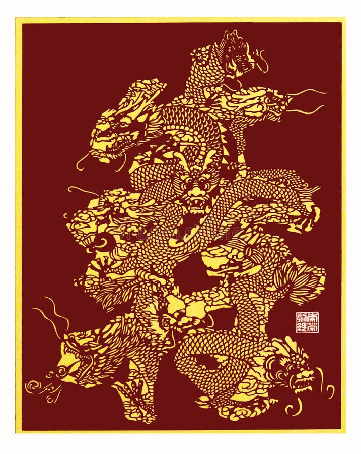 China paper CUT Dragon