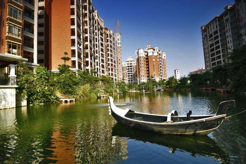 China real estate stock photo. Image of buildings, blue 37514306