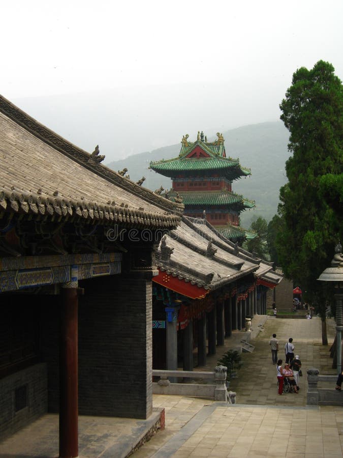 China, the Shaolin Buddhist Monastery, Buddhist temples royalty free stock photography