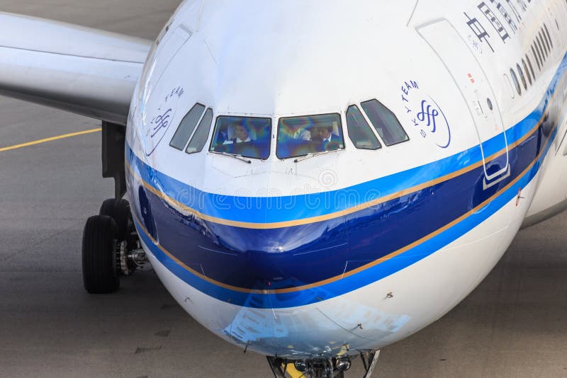 China Southern cockpit close up stock photography China Southern cockpit close up stock photography