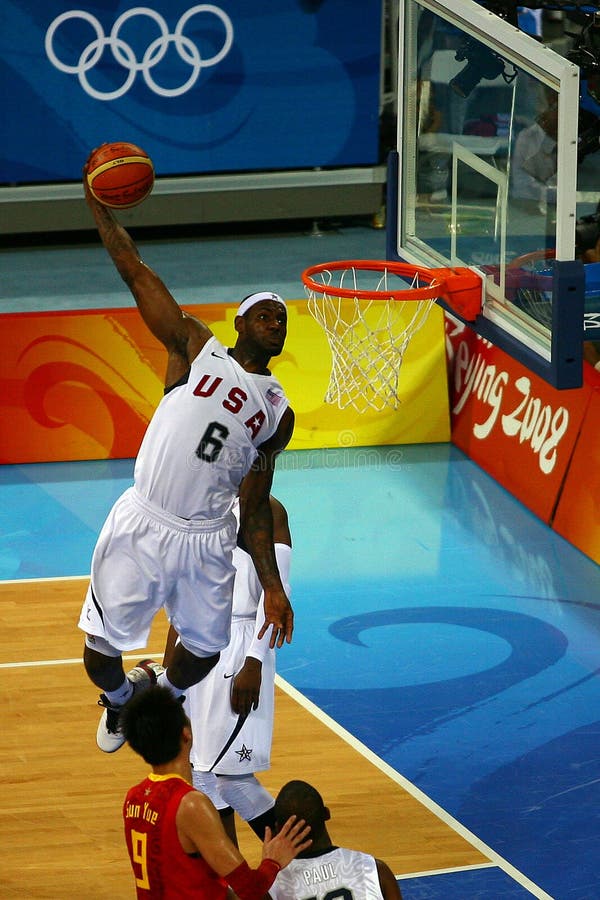 China VS USA editorial photography. Image of lebron, 2008 - 6379817