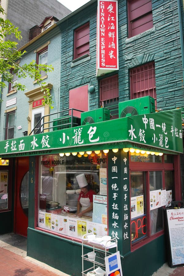 CHINATOWN EM WASHINGTON, C.C. Imagem Editorial - Imagem de downtown