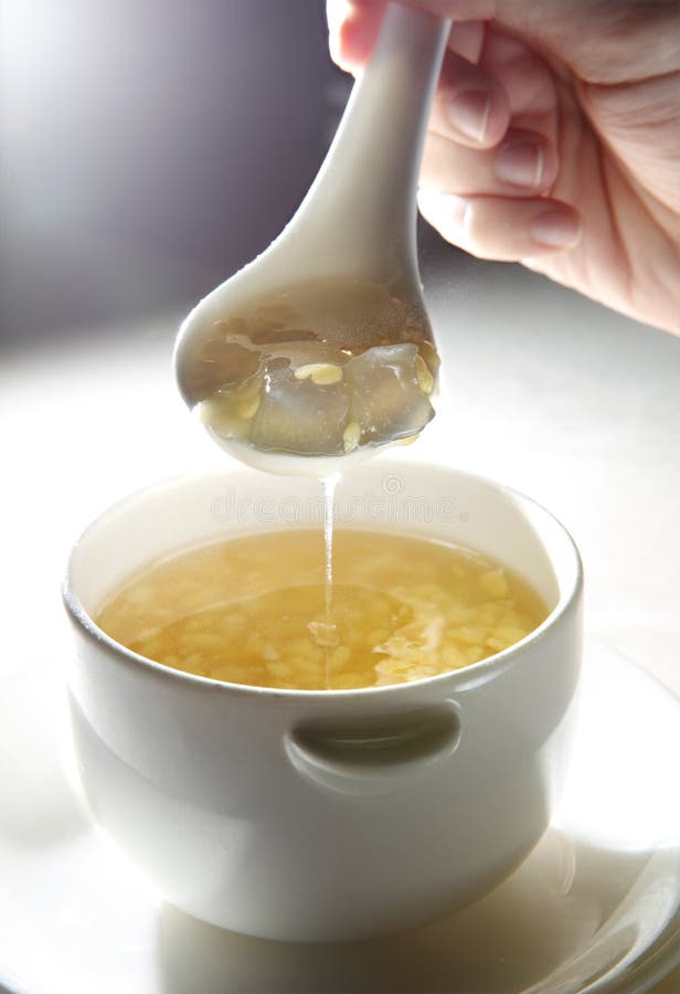 Chinees dessert, mungbonensoep stock foto