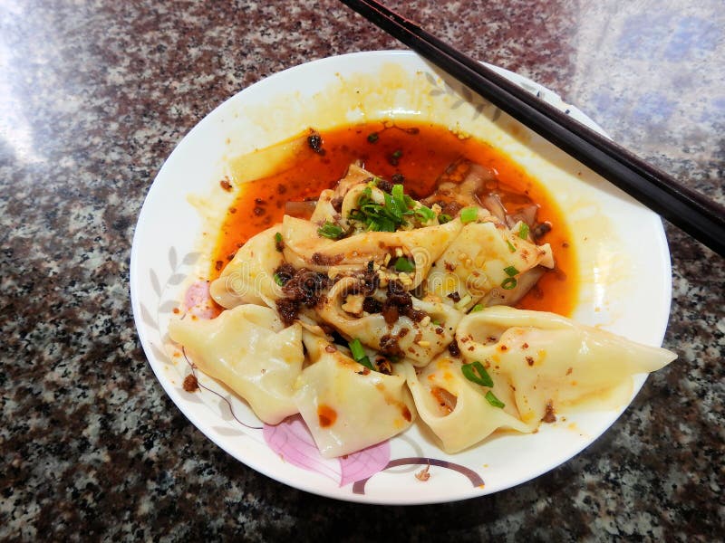 Chinees voedsel wonton royalty-vrije stock afbeelding Chinees voedsel wonton royalty-vrije stock afbeelding