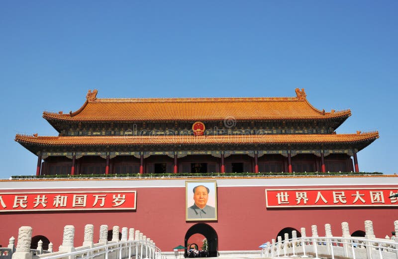 Chinese ancient building of TianAnMen gate