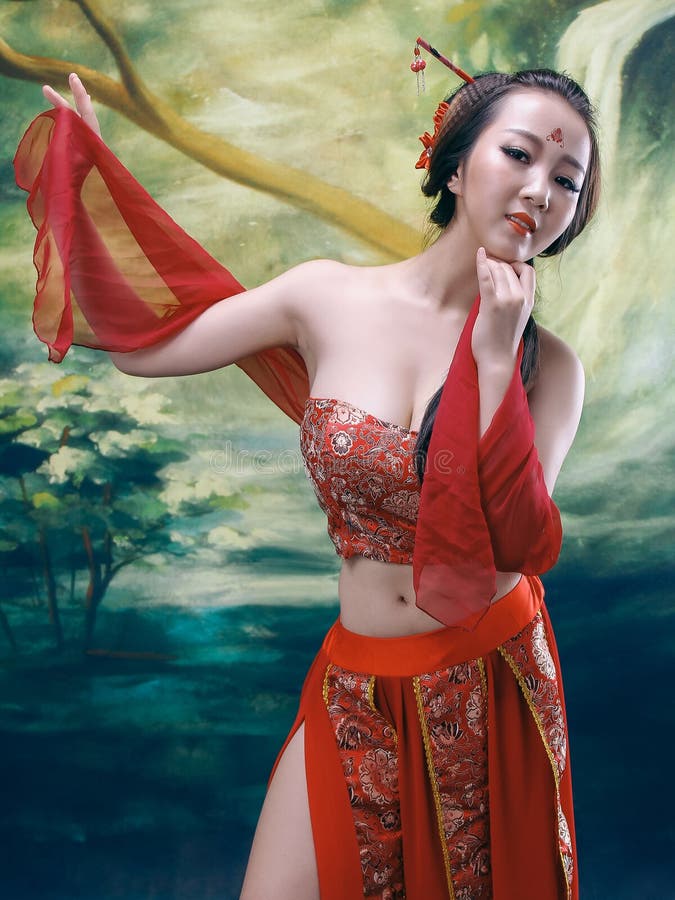 Oriental top sexy dress