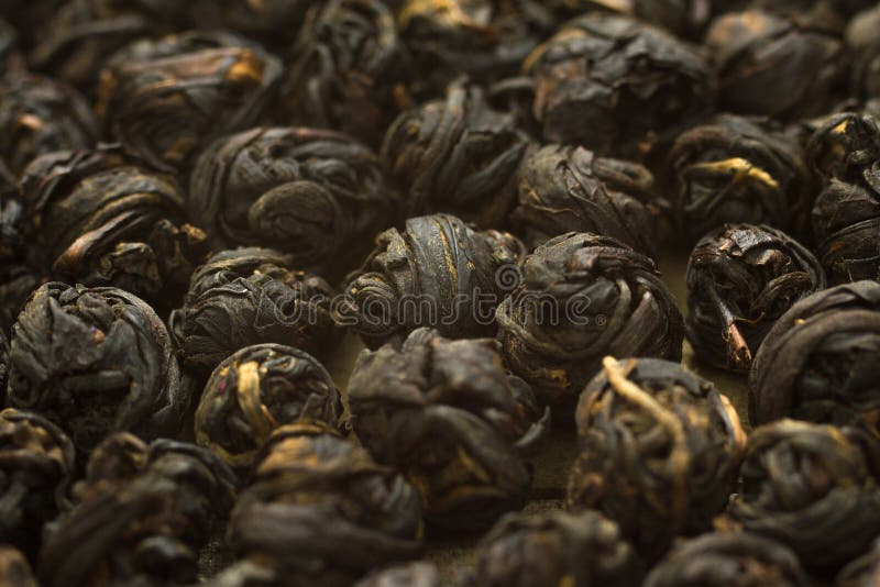Chinese Black Tea Leaf Balls Stock Image Image of natural, beverage