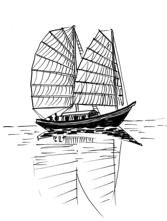 Chinese Boat Stock Illustrations – 2,352 Chinese Boat Stock ...
