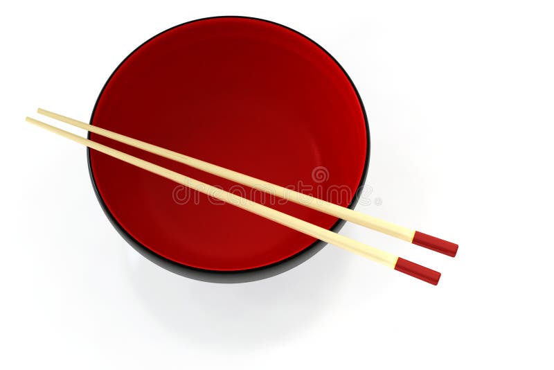 Chinese Bowl & Chopsticks stock image. Image of oriental 1950073