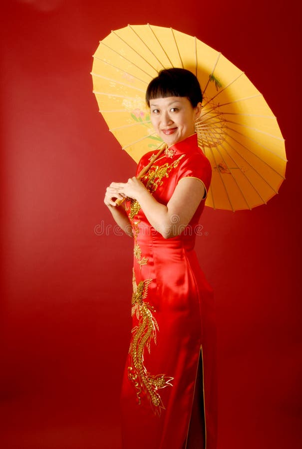 Chinese Bride with a Parasol