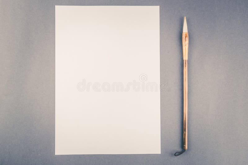 Chinese Calligraphy Brush for Traditional Writing Stock Image Image
