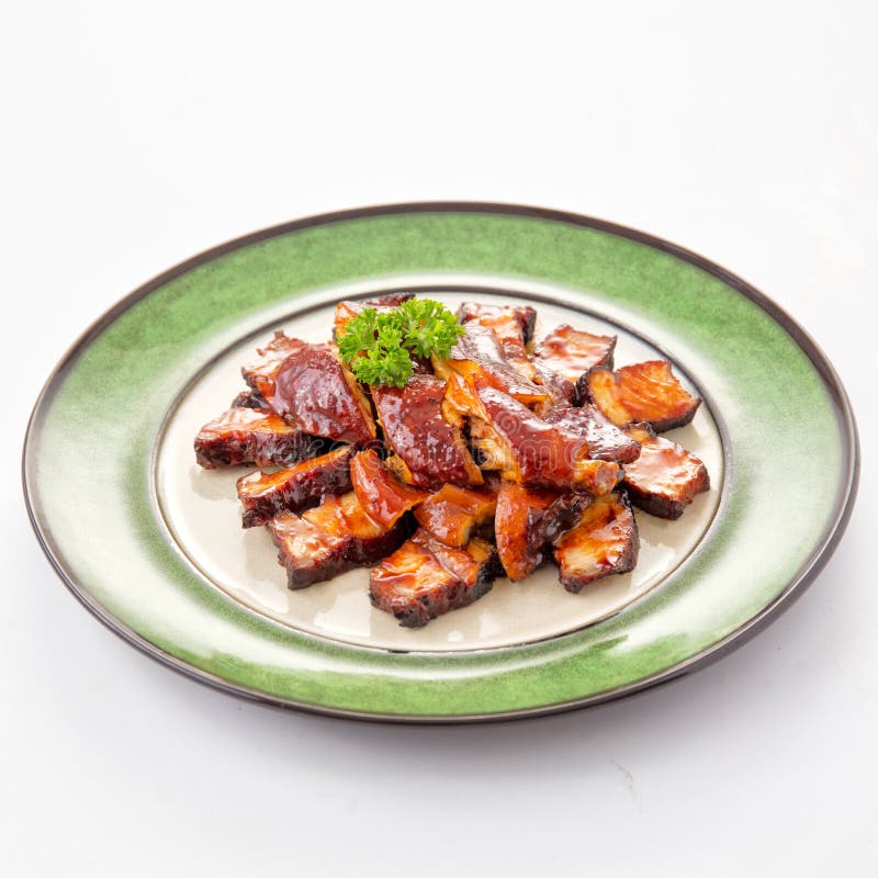 Chinese Cantonese Cuisine Char Siew Soy Sauce Chicken Stock Photo