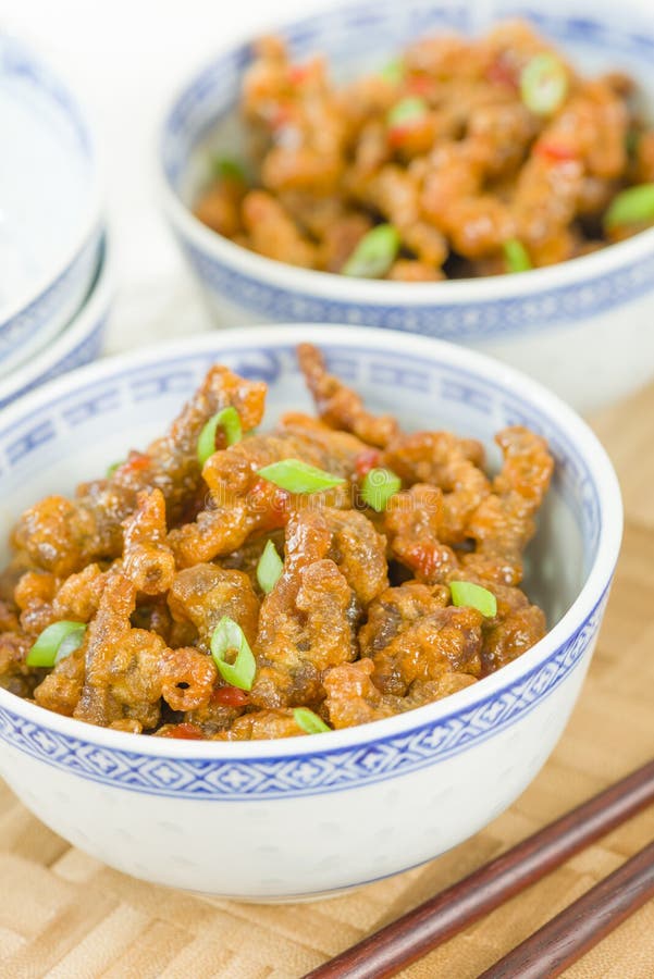 Chinese Crispy Beef stock photo. Image of east, lunch 64068014