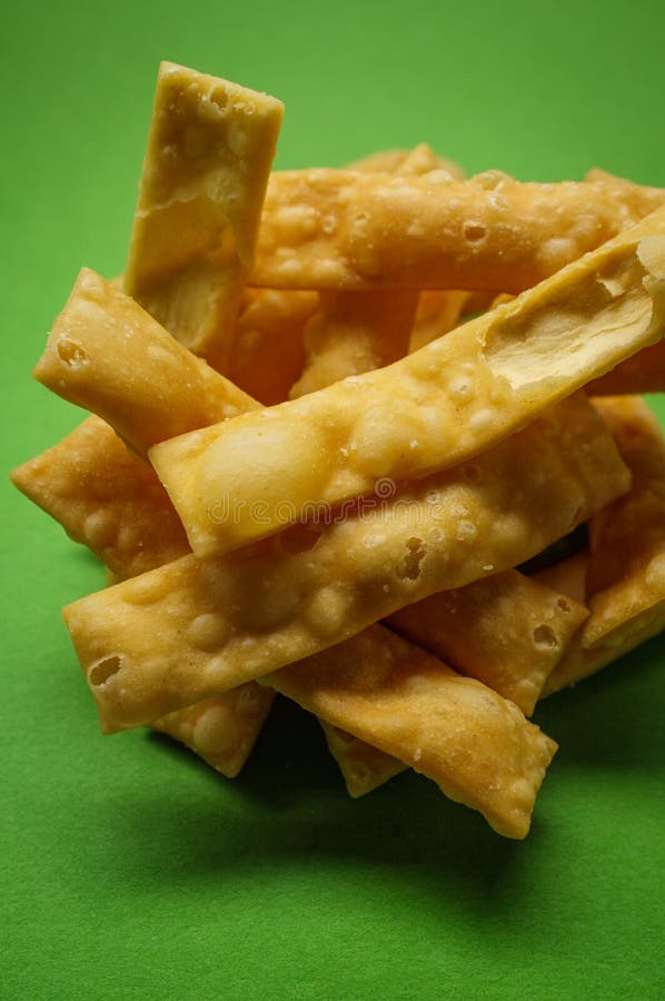 Chinese Crispy Egg Noodles stock photo. Image of fried 145581888