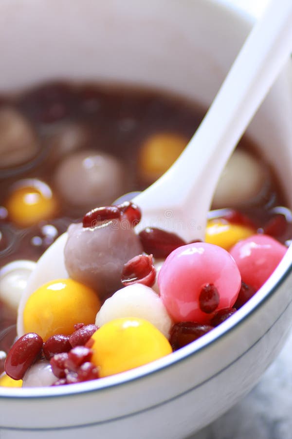 Chinese Dessert, Red Bean Soup With Rice Ball Stock Image Image 6643201