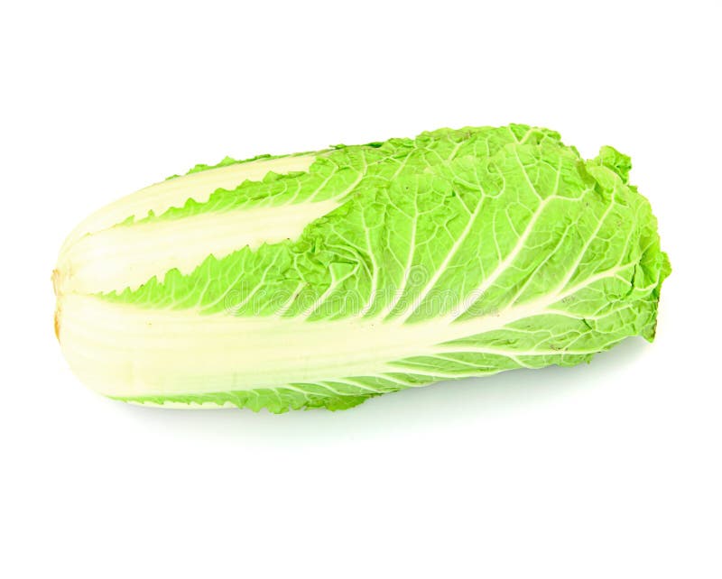 Chinese die kool op witte achtergrond wordt geïsoleerd royalty-vrije stock afbeeldingen Chinese die kool op witte achtergrond wordt geïsoleerd royalty-vrije stock afbeeldingen