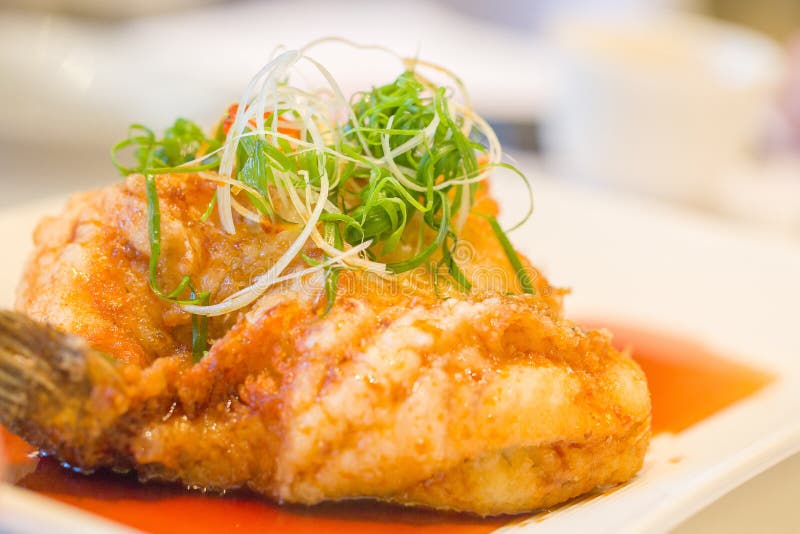 Chinesedish Fish Roasted Gadus with Tomato Sauce Stock Image Image of food, tomato 73404599