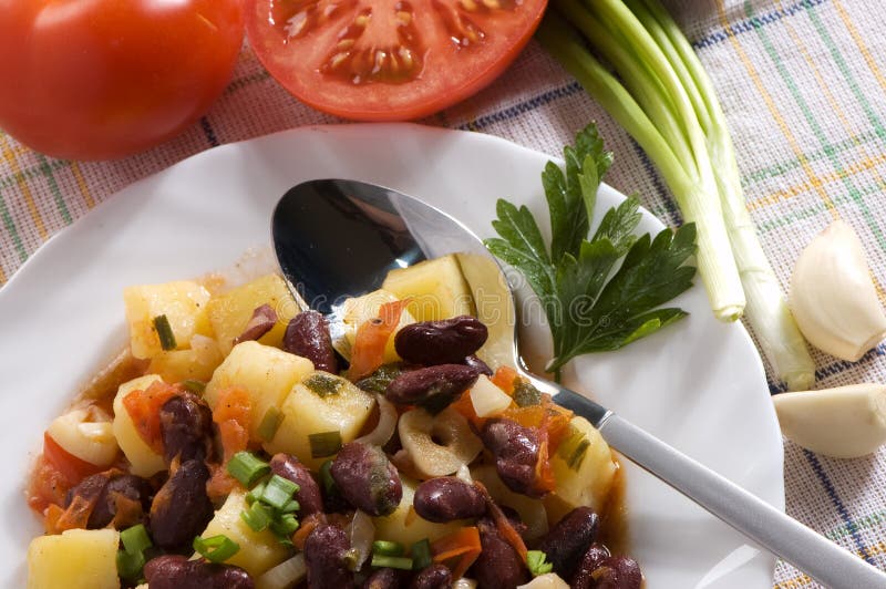 Chinese dish - salad with beans