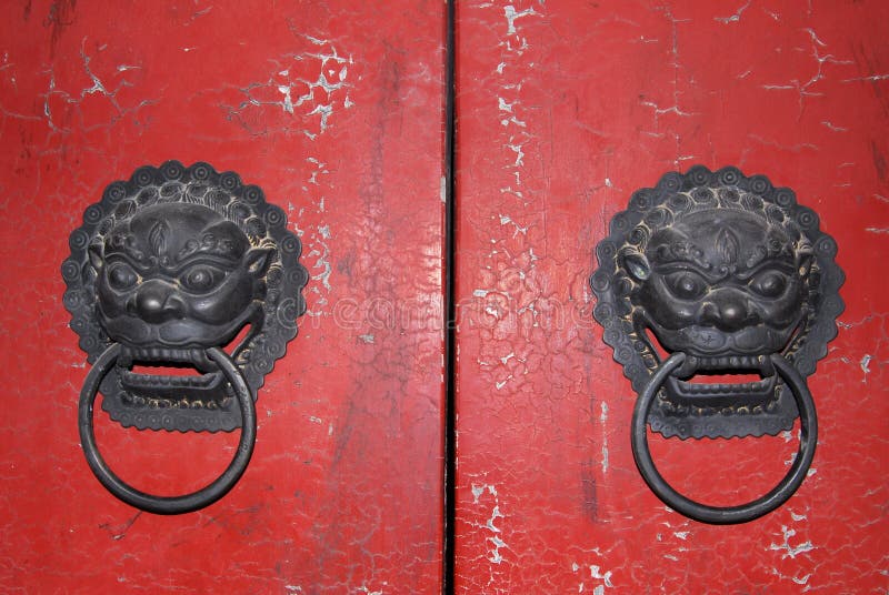 Chinese door stock photography