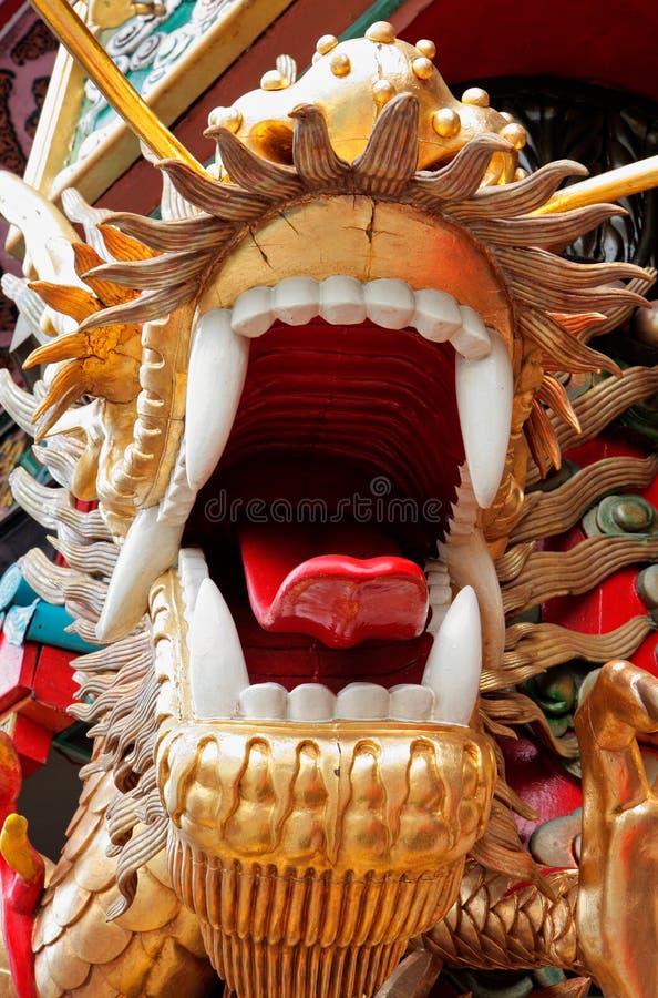 Chinese dragon stock photo. Image of symbolic, mouth 56821302