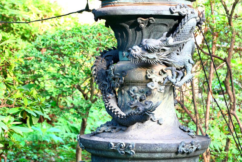 Chinese Dragon On Garden Decoration Stock Photo - Image of country