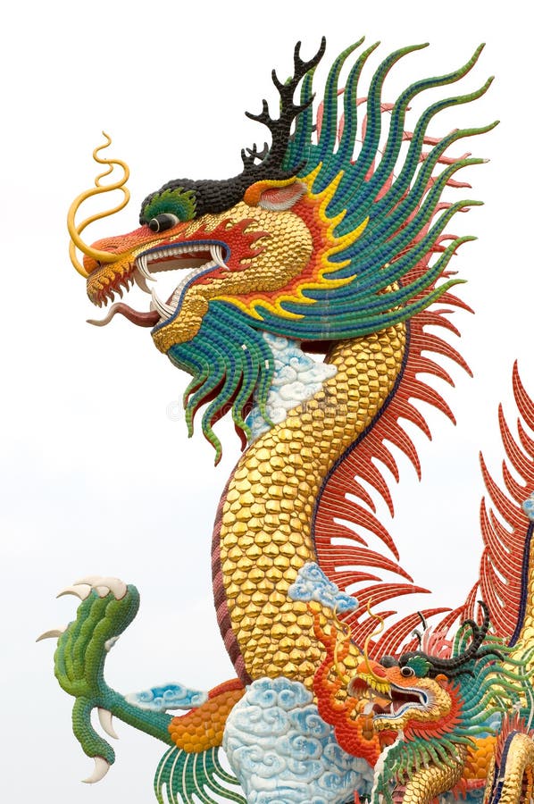 Chinese dragon statue