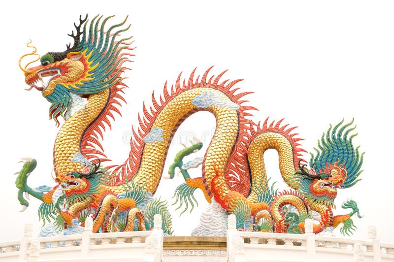 Chinese dragon statue