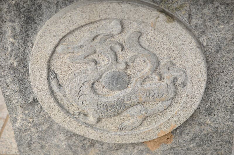 Chinese dragon stone stock image. Image of orient, asian 64067113