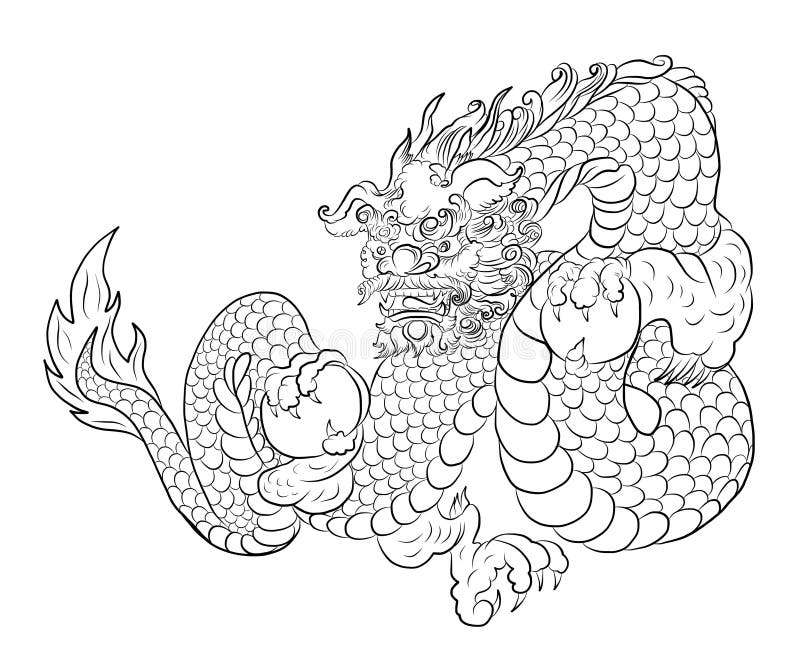 Chinese Dragon for Tattoo Design on Isolated White Head with Dragon Ball Vector. Stock Vector - Illustration of flower, idea: 162371775 Chinese Dragon for Tattoo Design on Isolated White Head with Dragon Ball Vector. Stock Vector - Illustration of flower, idea: 162371775