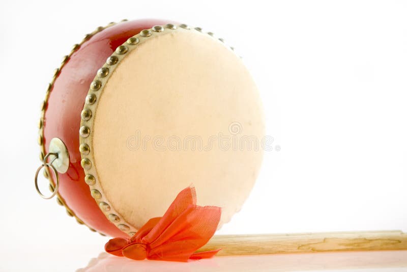 Chinese drum and drumstick