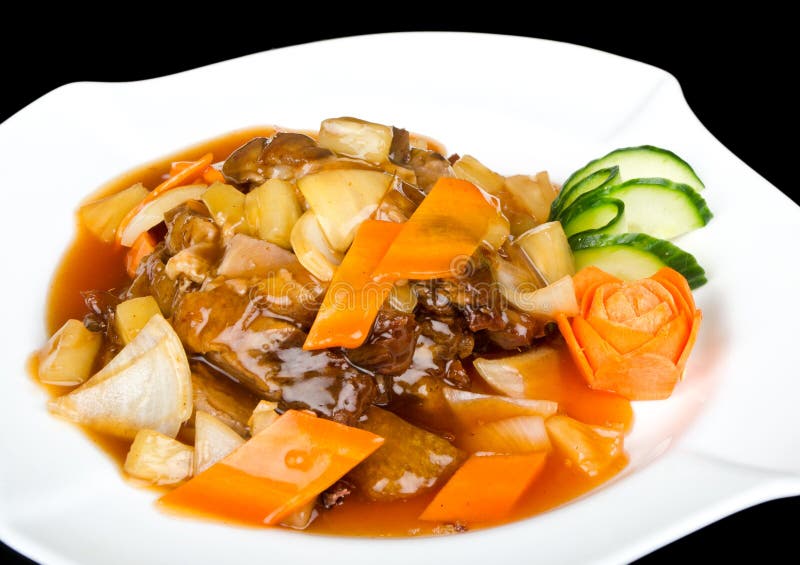 Chinese Duck with Pineapple Sauce Stock Photo Image of duck