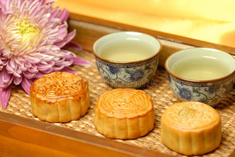 Chinese famous food--Moon cake stock photos Chinese famous food--Moon cake stock photos