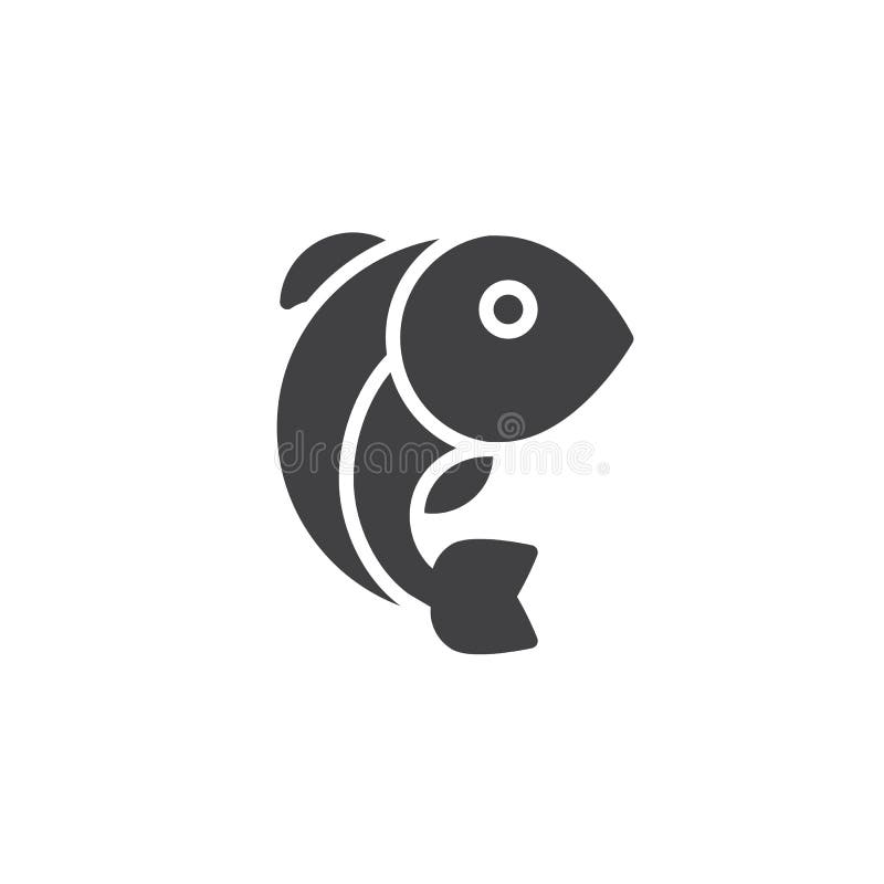 Chinese fish vector icon stock vector. Illustration of oriental 136341097