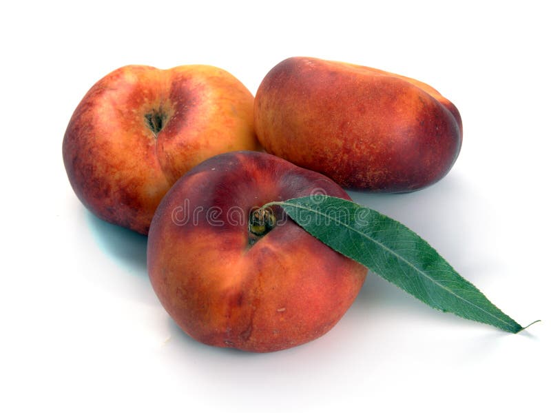 Chinese Flat Peaches Nectarine Stock Image Image of pile, whit 33405221