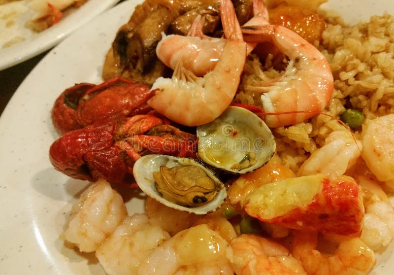 Buffet Shrimp Tempura Platter Stock Photo Image of tailon