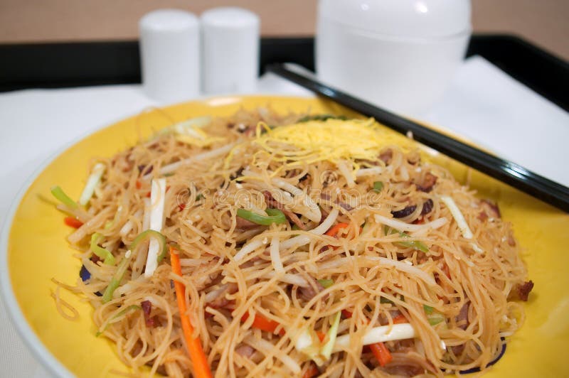 Chinese Fried Noodles stock photo. Image of fine, carbohydrate - 10679242