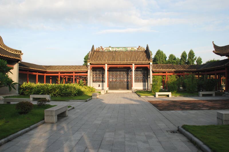 Patio of a Chinese Heritage Home Stock Image Image of melaka, malays