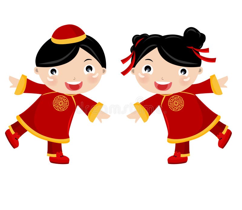 chinese boy clipart