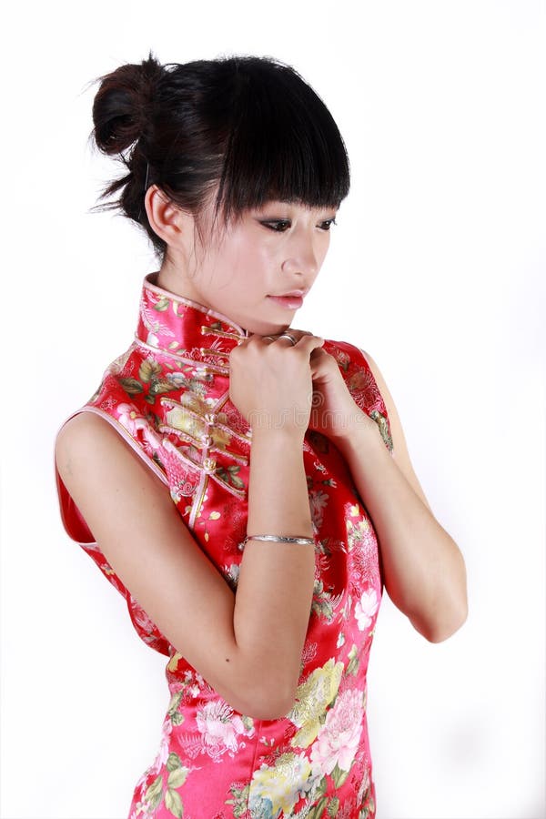 Chinese girl in traditional dress