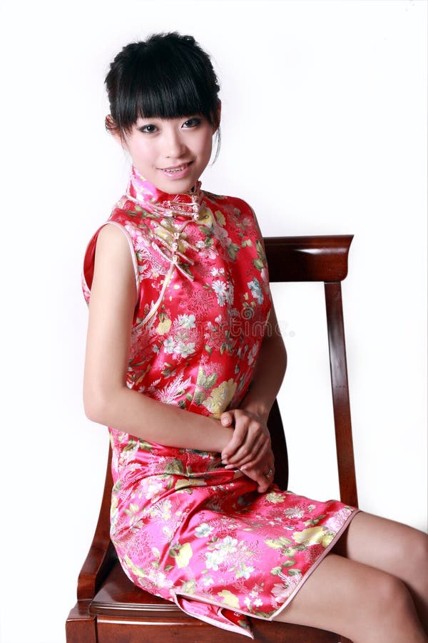 Chinese girl in traditional dress