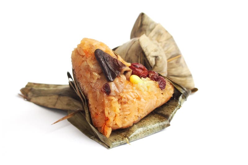 Chinese Glutinous Rice Dumpling Wrap in Leaves Stock Photo Image of