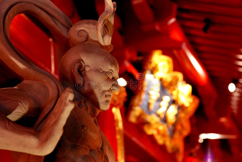 Chinese God Statue