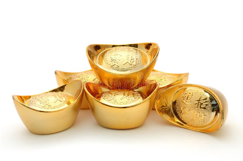 Chinese gold ingots