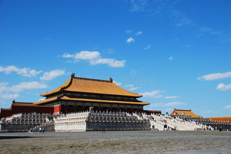 Chinese hall stock photo. Image of golden, clouds, harmony 9651424