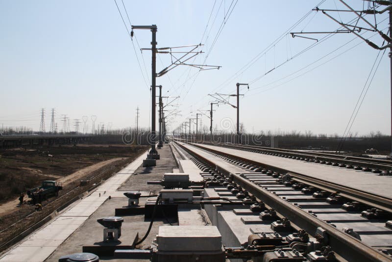 Chinese high speed railway stock photography