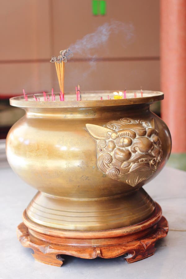 Chinese incense pot stock photo. Image of temple, incense 62040028