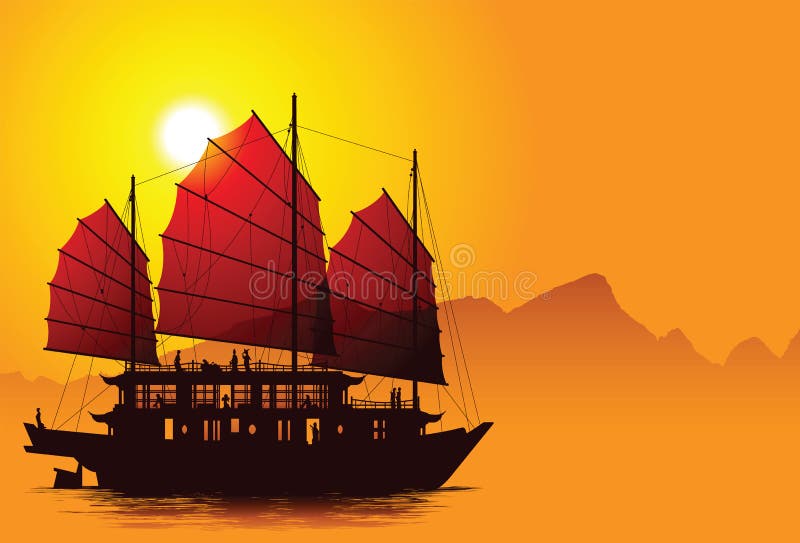 Chinese Junk Royalty Free Stock Image Image 13129856