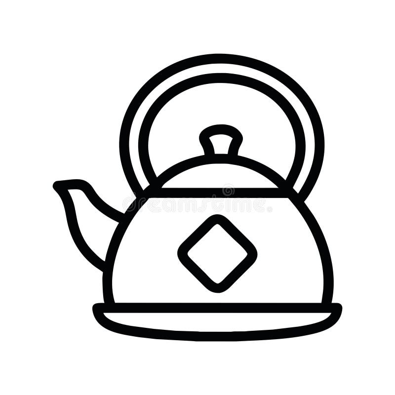 Chinese kettle icon stock vector. Illustration of teapot 295539432
