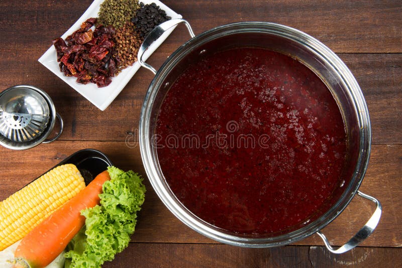 Chinese kruidige hotpot royalty-vrije stock foto Chinese kruidige hotpot royalty-vrije stock foto